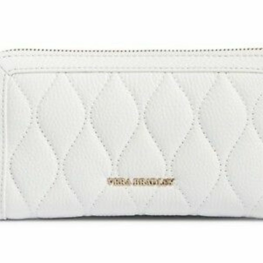NWT Vera Bradley quilted Georgia wallet White